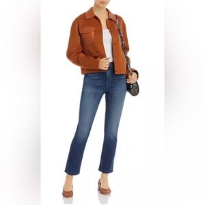 MOTHER The Dazzler Ankle Straight-Leg Jeans in Sweet and Sassy